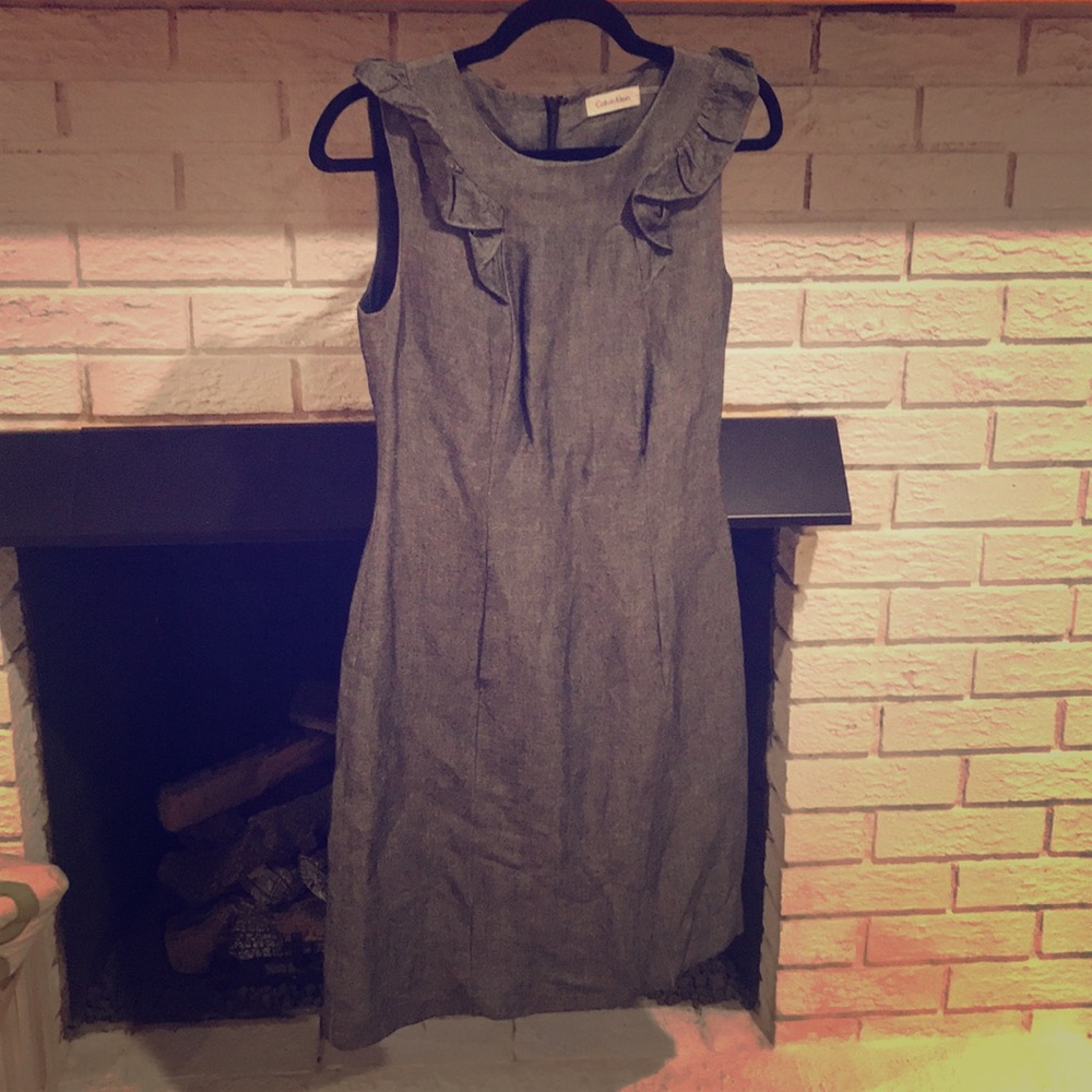 Adorable gray Calvin Klein Dress. Size 2.